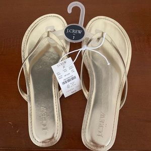 Jcrew Factory Gold Sandals